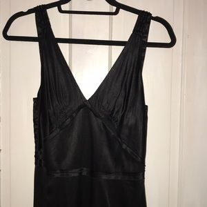 Black silk dress